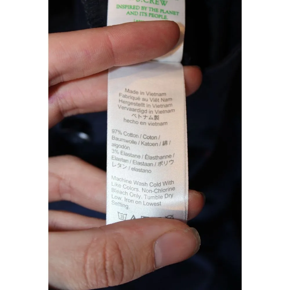 Womens J. Crew 4" Slouchy Chino Shorts AY954 Blue Cotton Casual Shorts Size 4 - Image 6