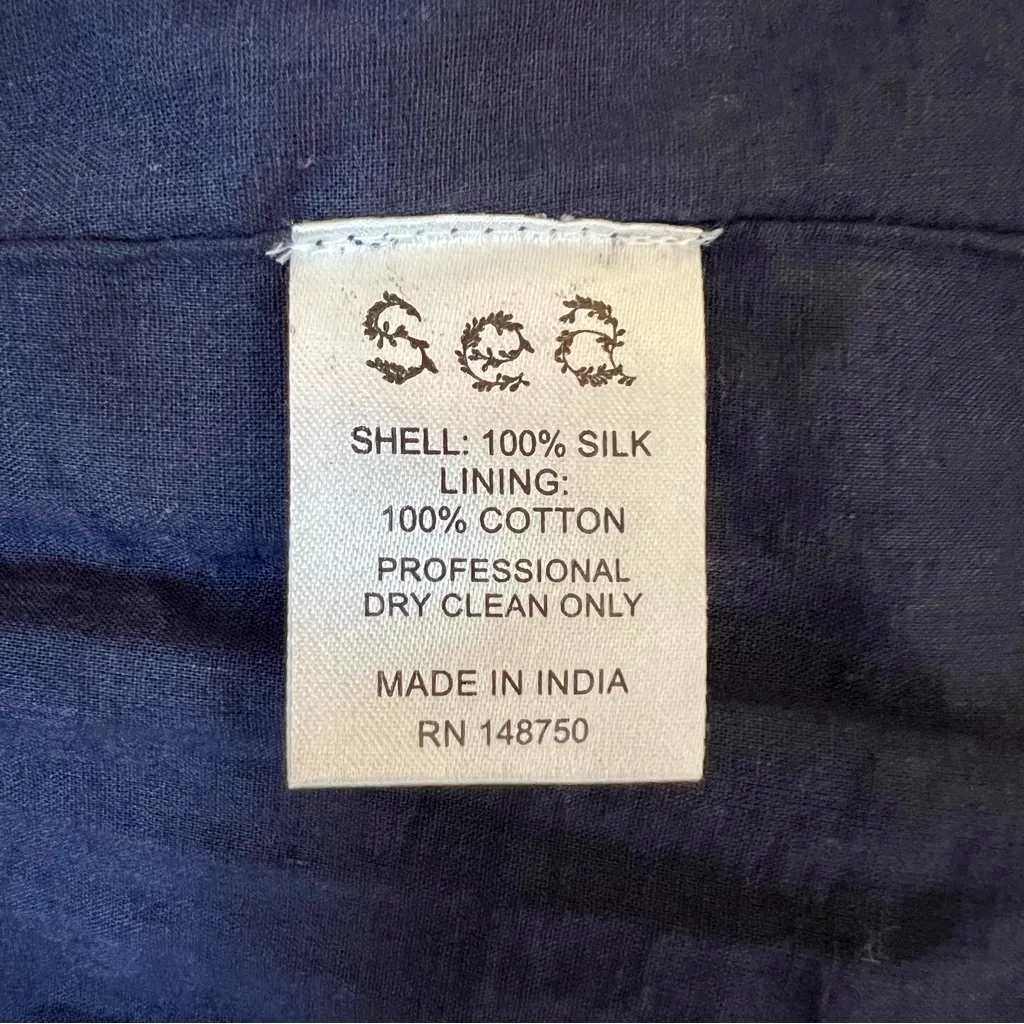 SEA New York Esme Silk Floral Long Sleeve Dress in Navy, Size S, NWT Blue - Image 15