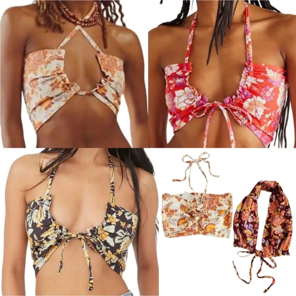 NWT Free People Summer Of Love Bandeau Bralette In Natural - Image 9