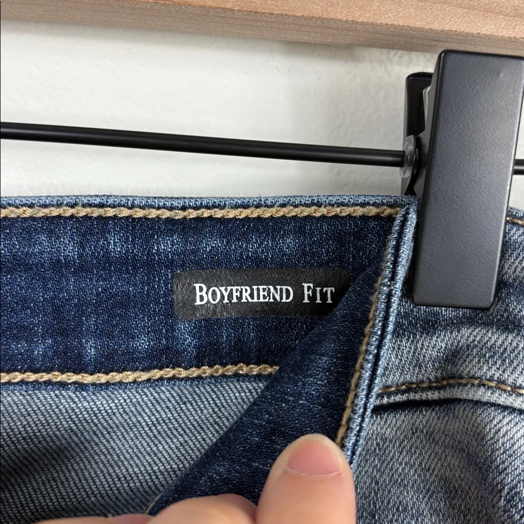 Judy Blue Boyfriend Fit Jeans Distressed Women’s Size 11 or 30 Blue Denim - Image 5