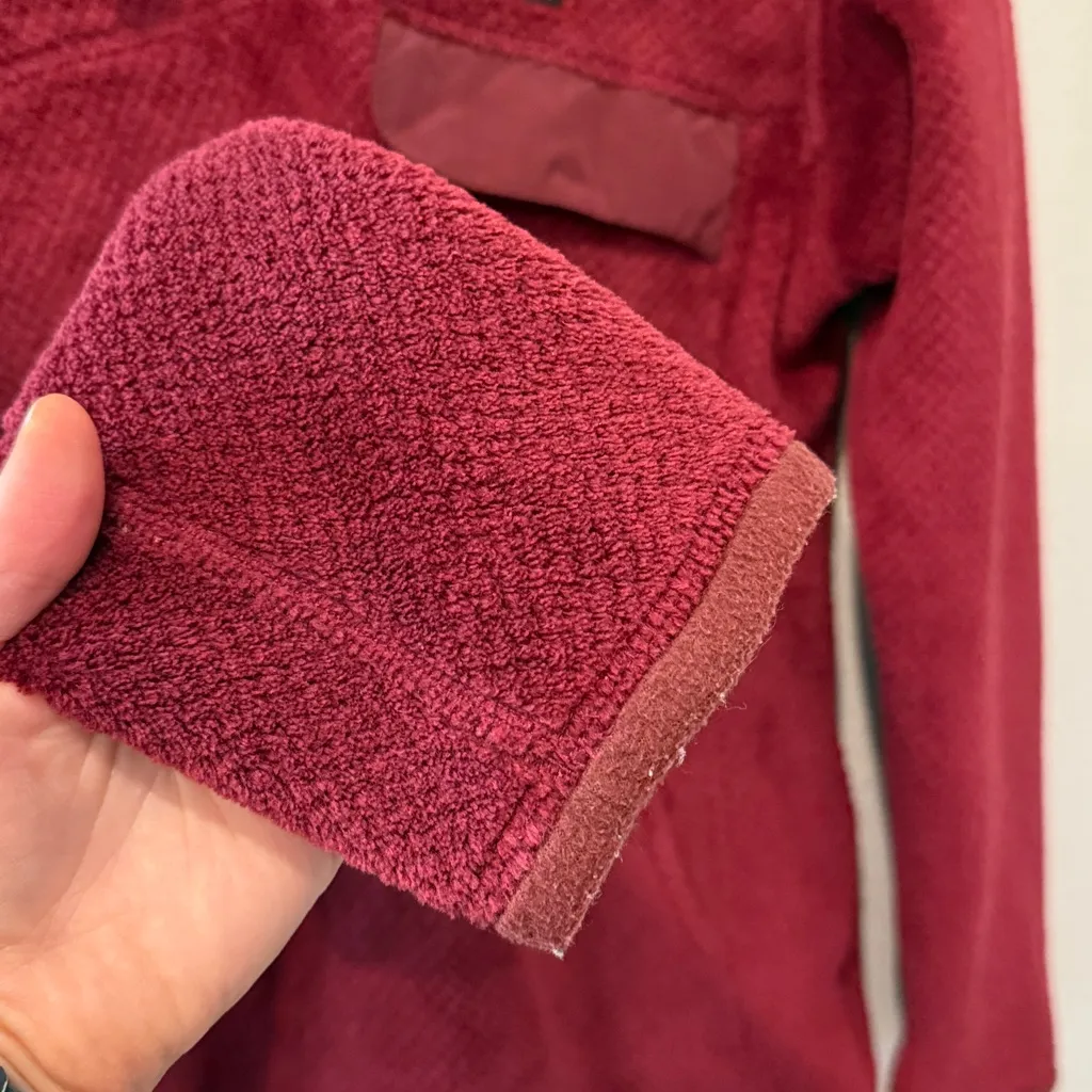 Patagonia Re-Tool Snap-T Maroon Fleece Jacket Size Large - Image 5