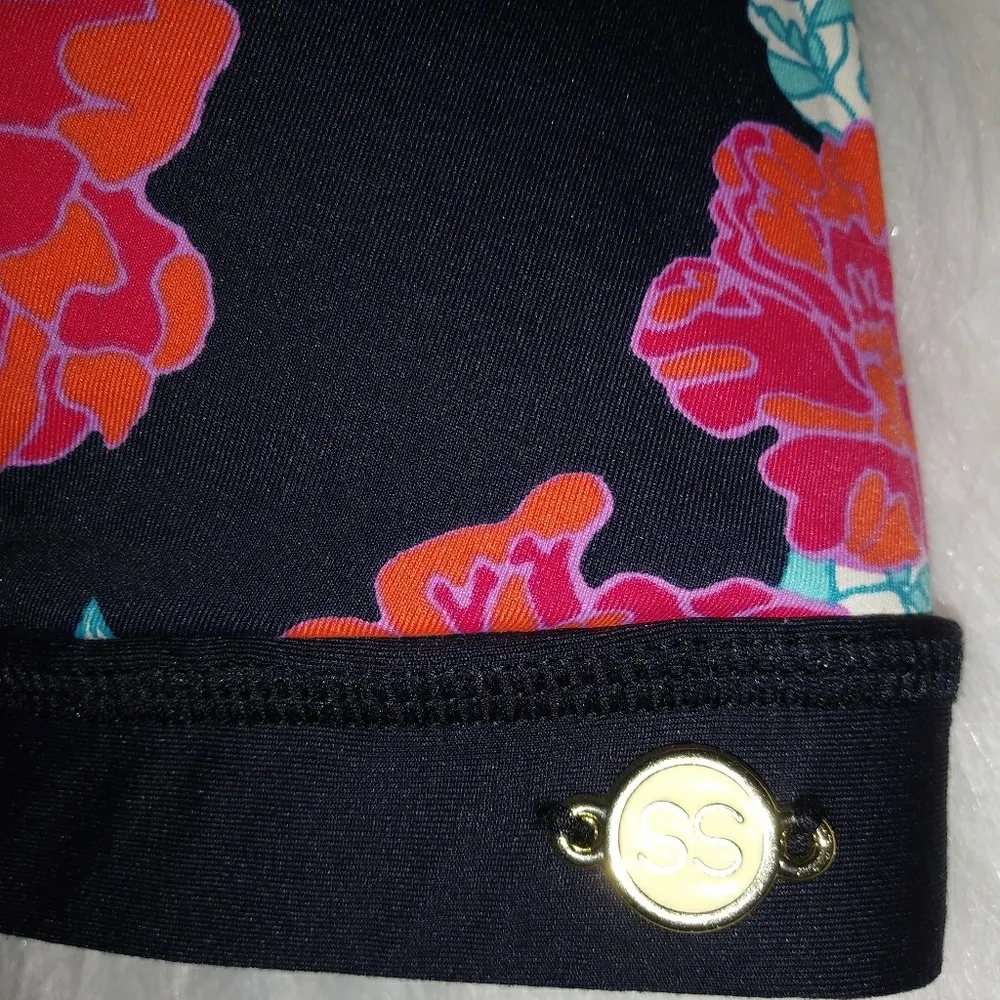 Sunseeker M Black Pink Bikini Swim Top Size M - Image 3