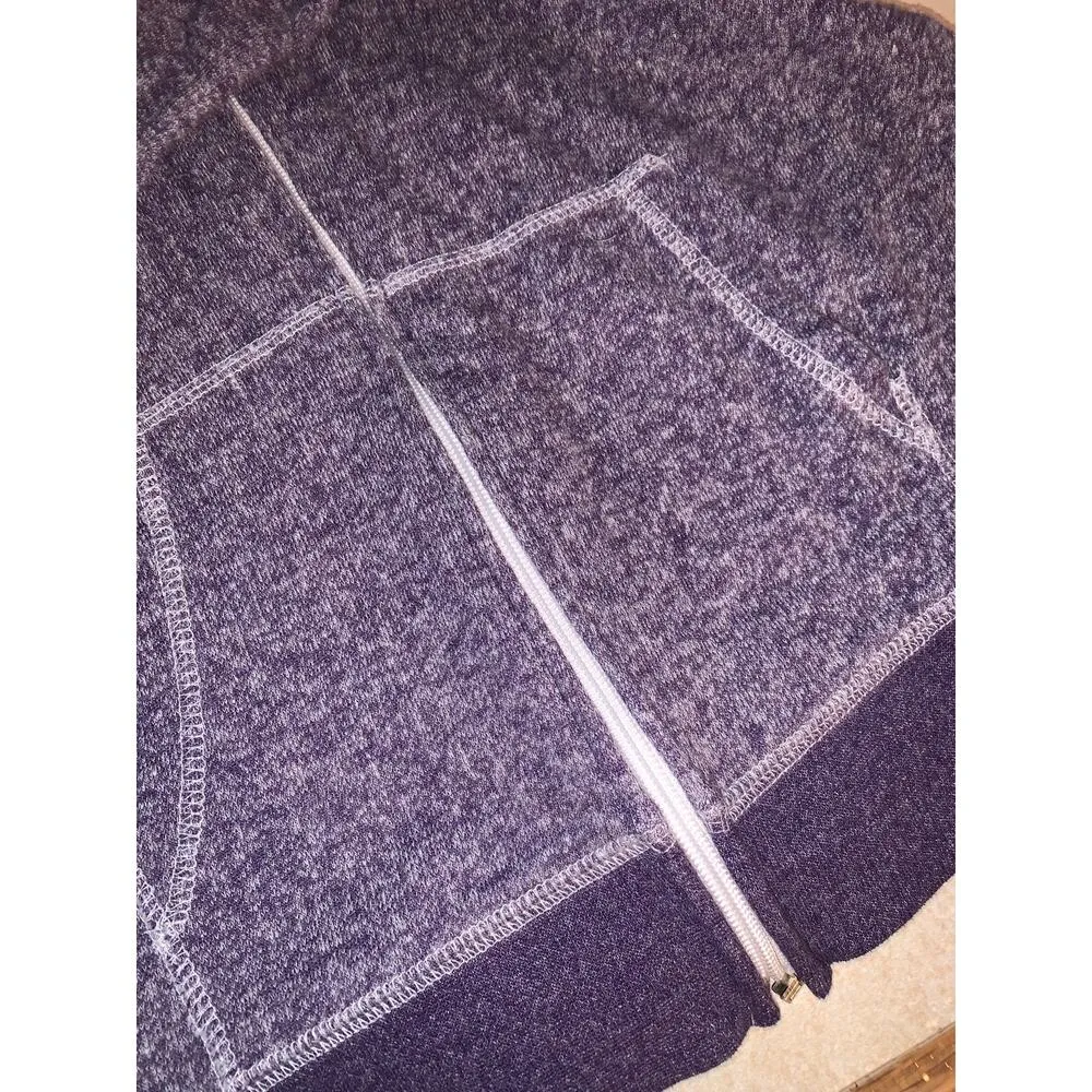 Harley Davidson women's small purple zip up hoodie bike - Image 6