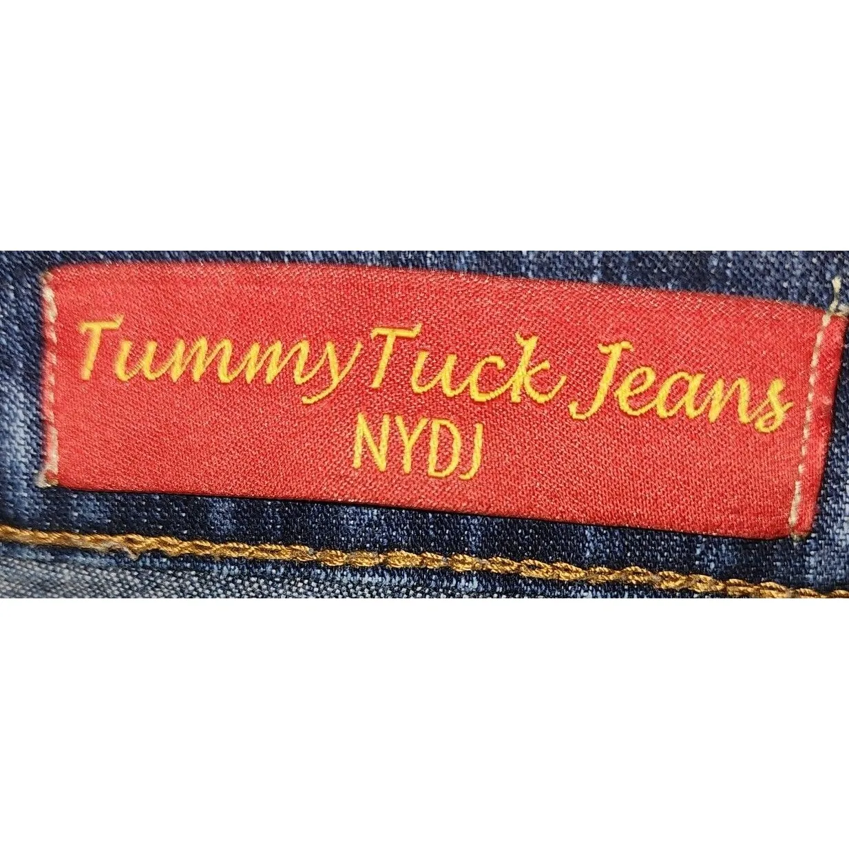 NYDJ Dark Wash Denim Jeans Bootcut High Rise Comfort Stretch Size 6 - Image 4