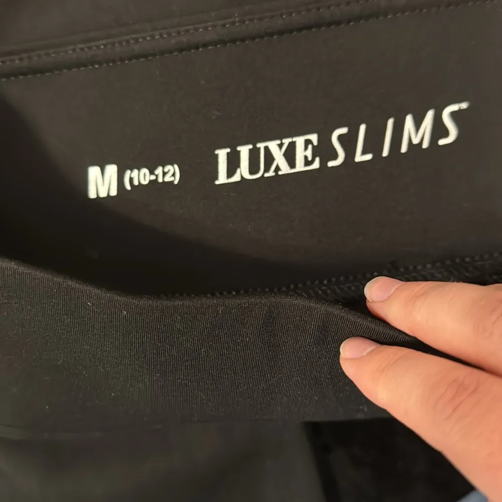 Luxe Slims Women’s Stretch Pants Leggings Ankle a la cheville black Size M - Image 9