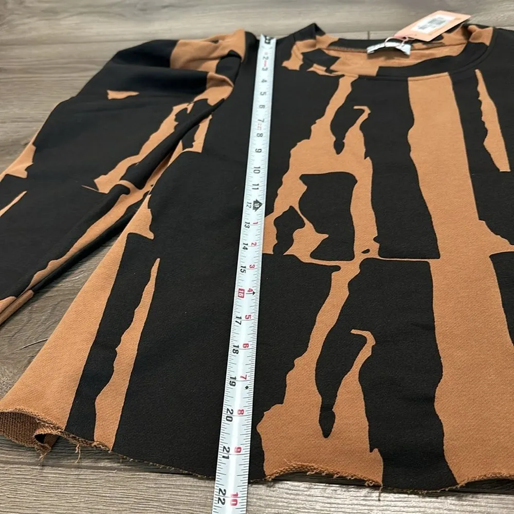 CROSBY By Mollie Burch Bixby Sweater Cotswold Black Brown Size Medium - Image 8