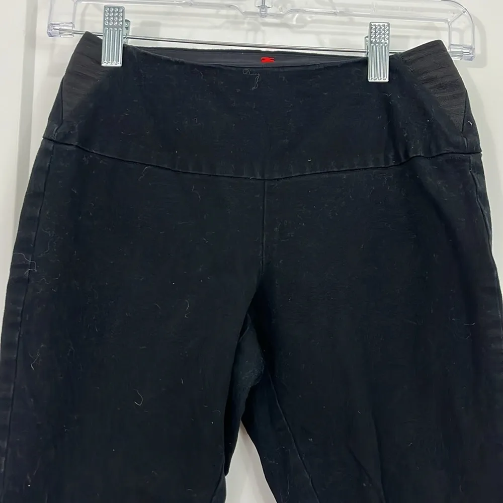 Spanx Small Black Stretchy Ready To Wow Woven Twill Ankle Pants - Image 5