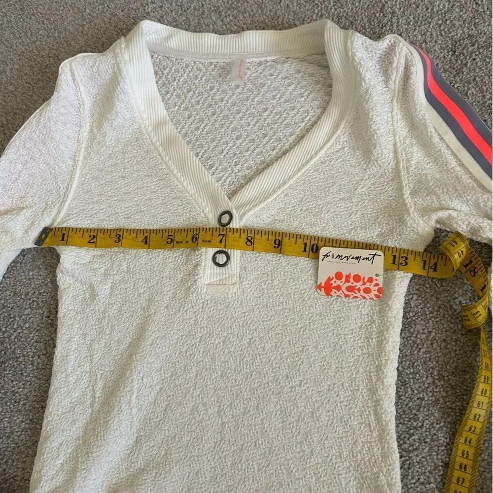 FP Movement Recovery Layer Top, White Combo, Size Small, NWT - Image 7