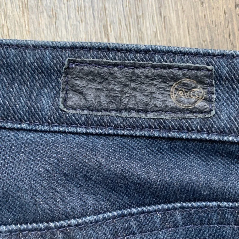 AG Adriano Goldschmeid The Legging Super Skinny Knit Luxe Denim Dark Wash 25 - Image 11