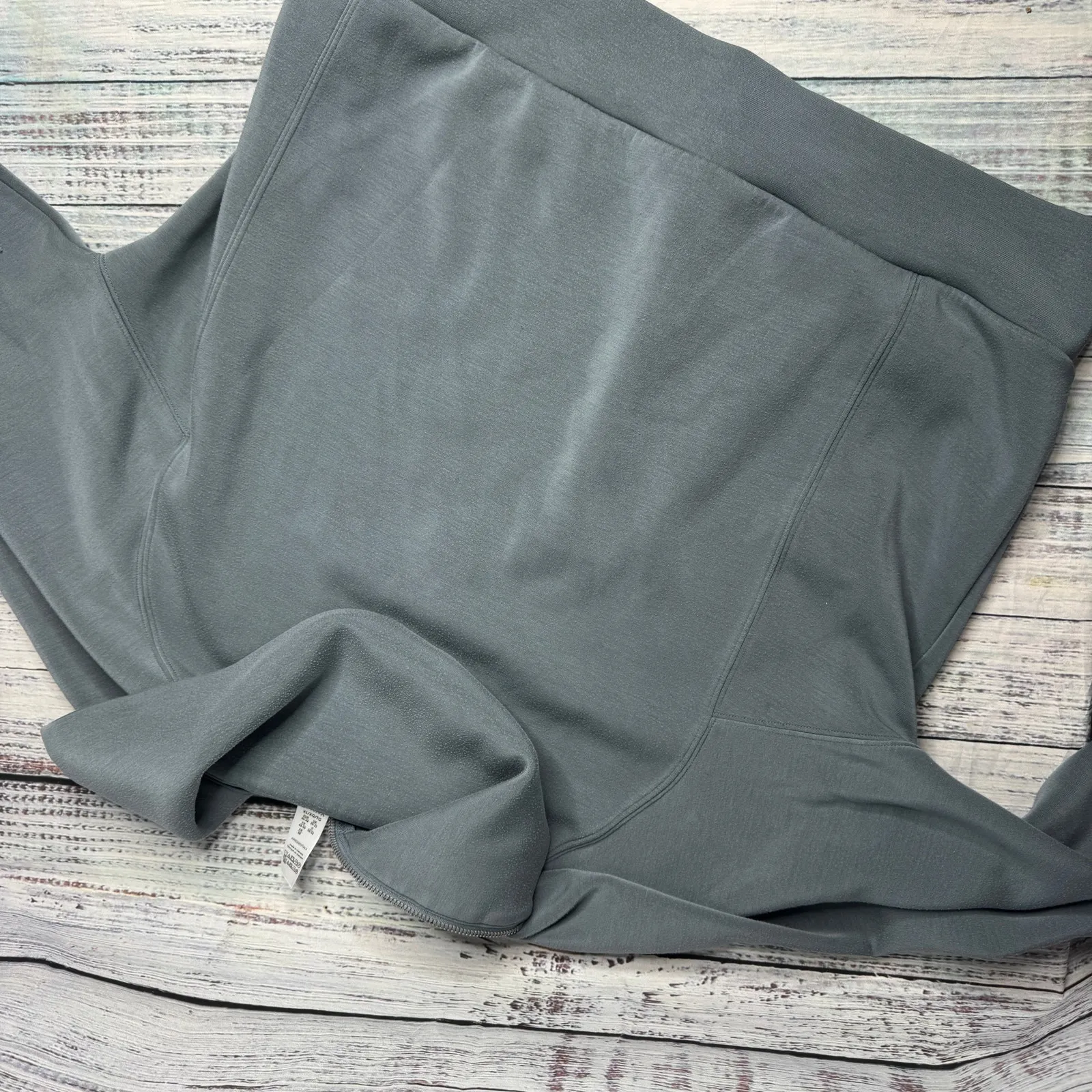 Spanx AirEssentials Half Zip Pullover XL Gray Blue Soft Lightweight Lounge Top - Image 4