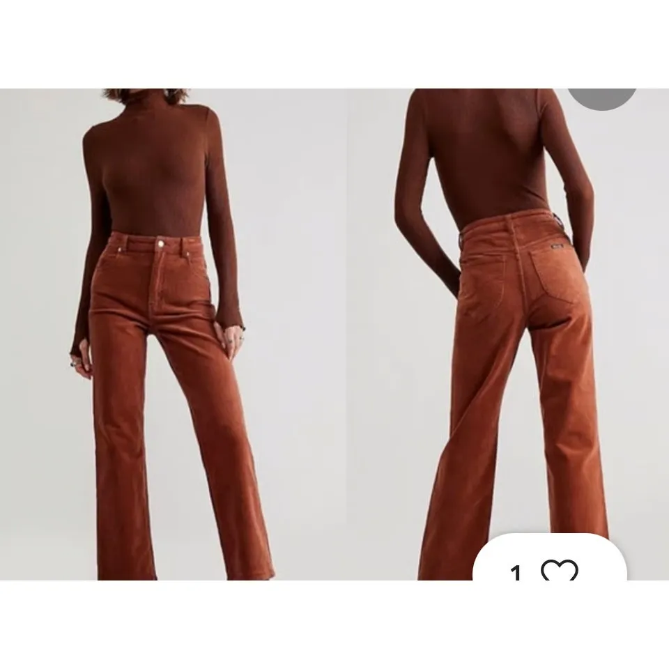 ROLLA'S Original High Rise Straight Cord Corduroy Pants 29 Brown - Image 3