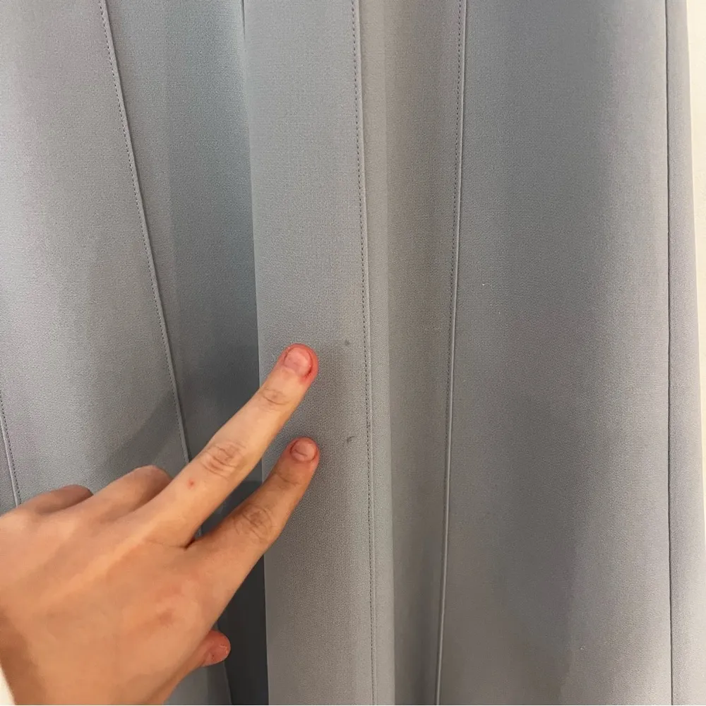 Lafayette 148 Ice Blue Dress Gray Size 6 - Image 3