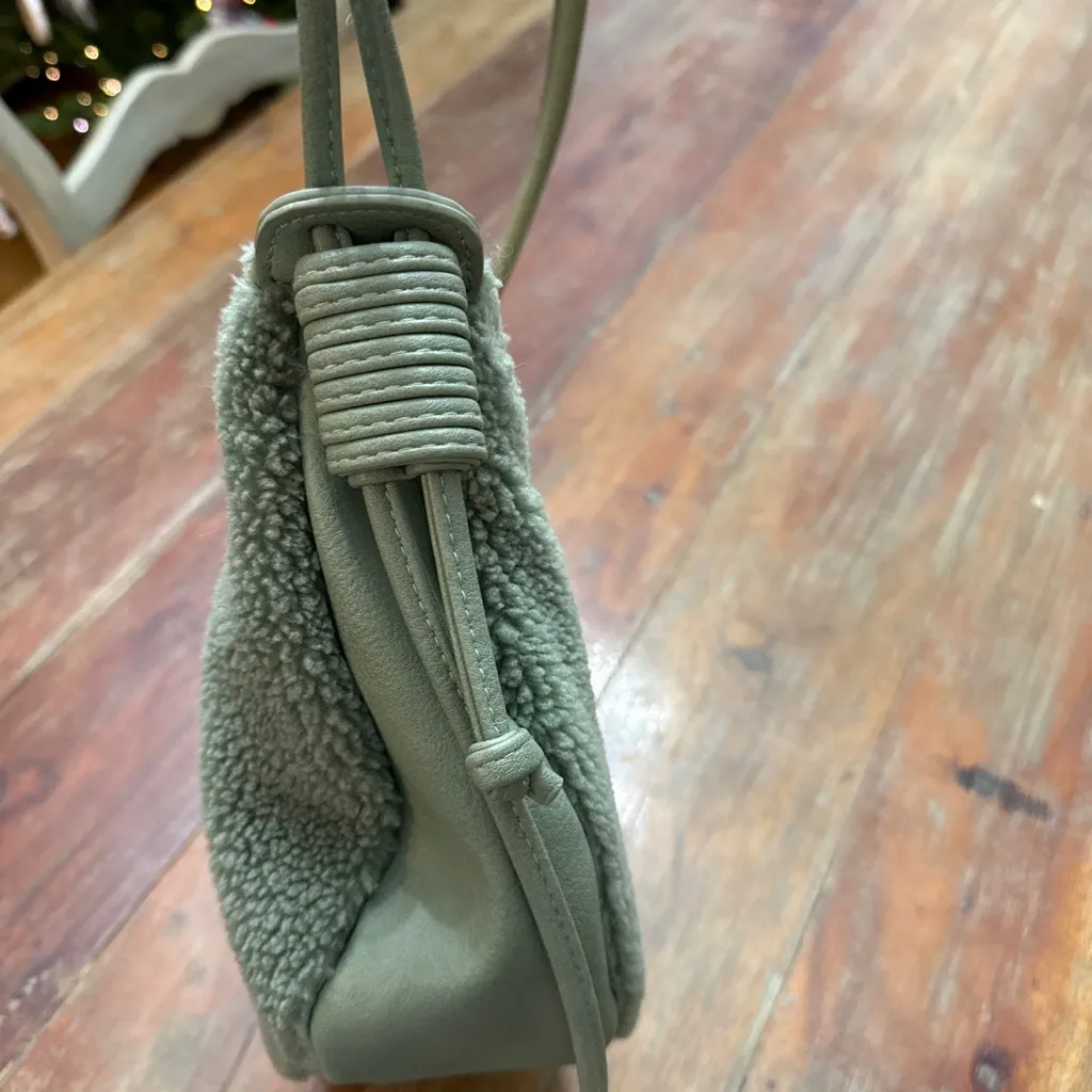 Free People Green Sherpa Shoulder Bag Bag Women’s Winter - Image 6