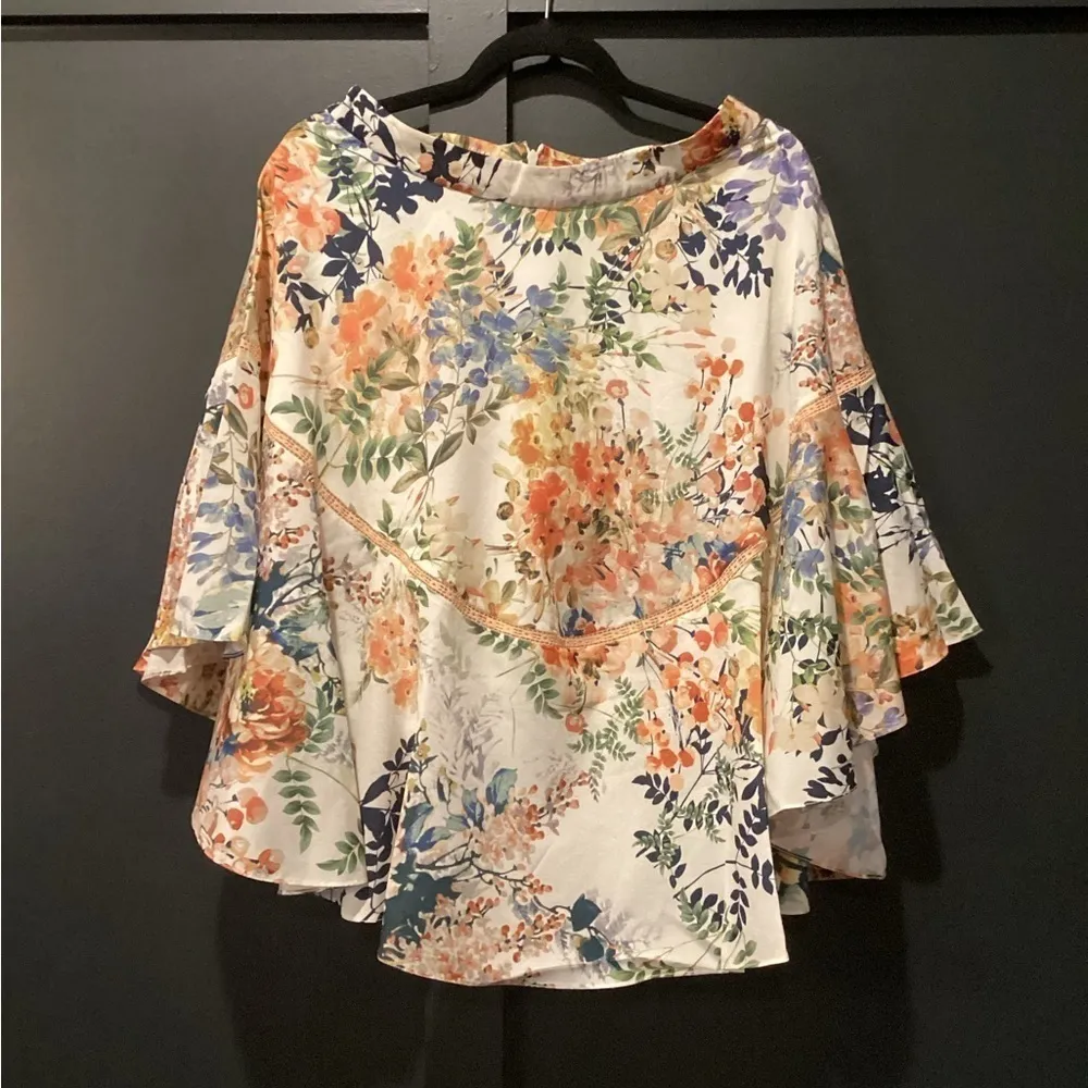 Anthropologie Ranna Gill Jardin flare floral boho maxi midi chic Skirt - Image 3