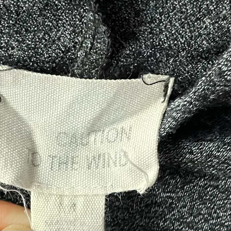 Caution to the Wind Dark Gray Flared Sleeve Boxy Fit Hoodie Size M EUC - Image 4