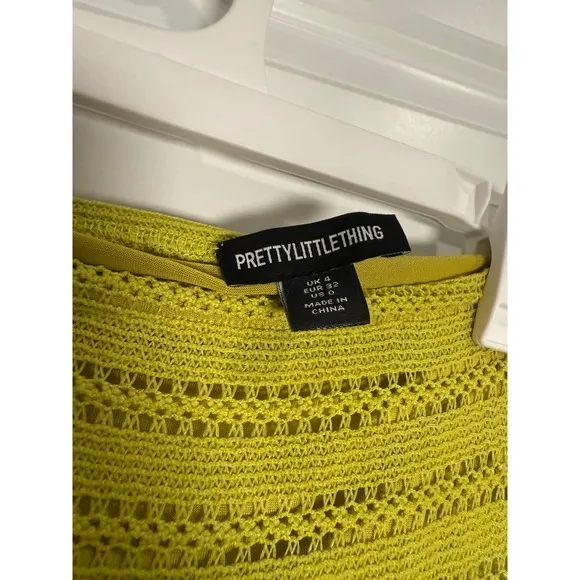 Premium Green Textured Tassel-Trimmed Maxi Skirt – Size‎ 0 (Fits 2–4) - Image 8