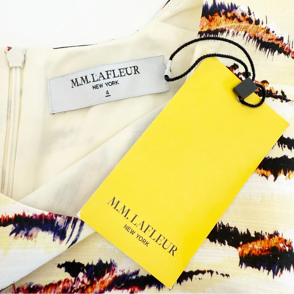 MM Lafleur The Maaza 2.0 Dress Airy Cotton Mojave Savannah Print Office Career - Image 13