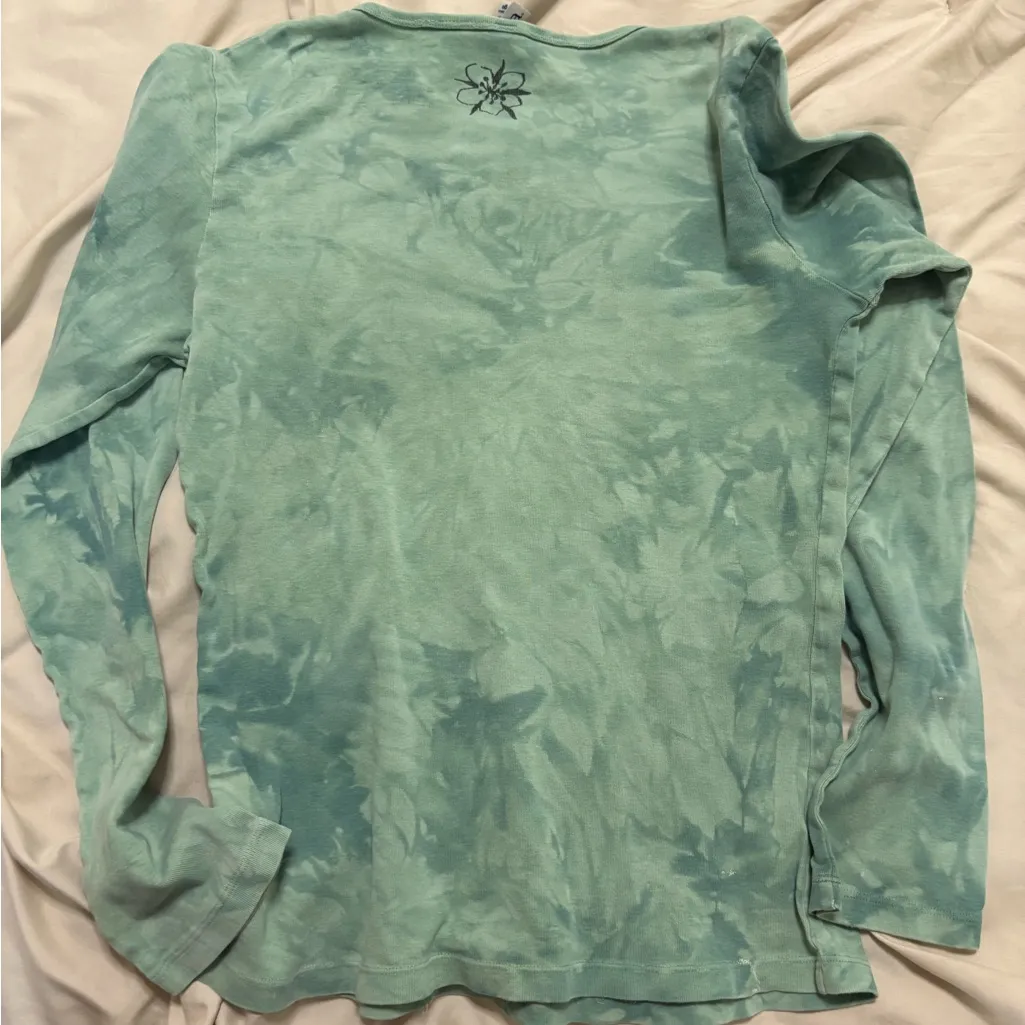 Sage Tie-Dye Long Sleeve Top - Image 5