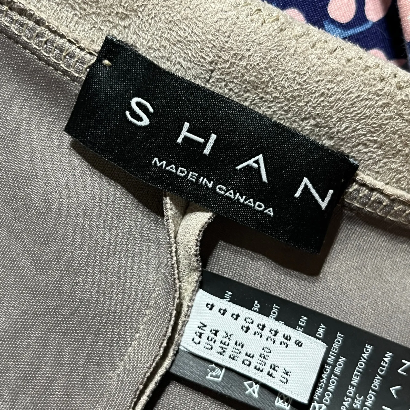 Shan Women's Vegan Suede Bike Shorts Sahara Tan Size 4 Made in Canada - Image 4