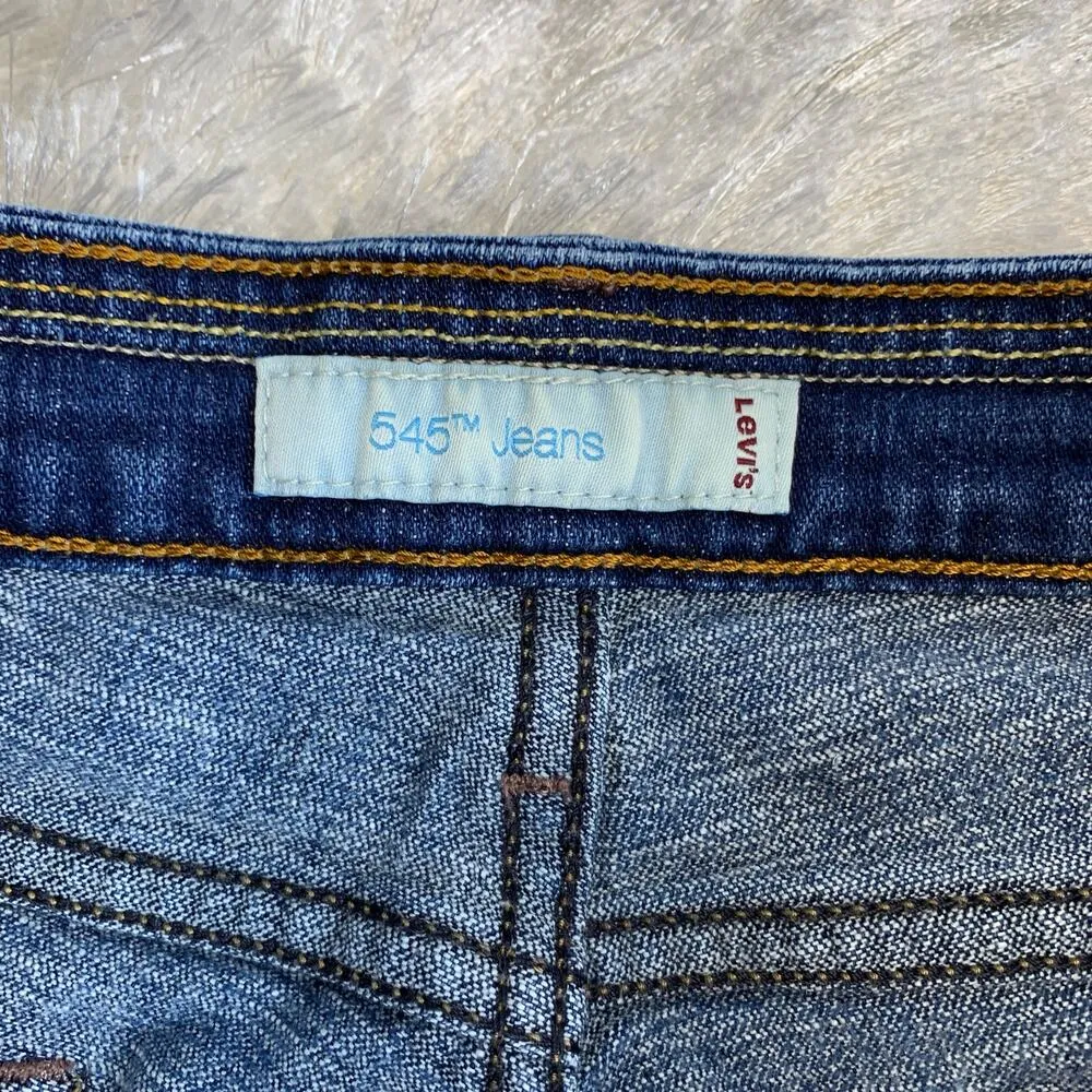 Levi's 545 Jean Shorts Sz 6 Bermuda Denim - Image 5