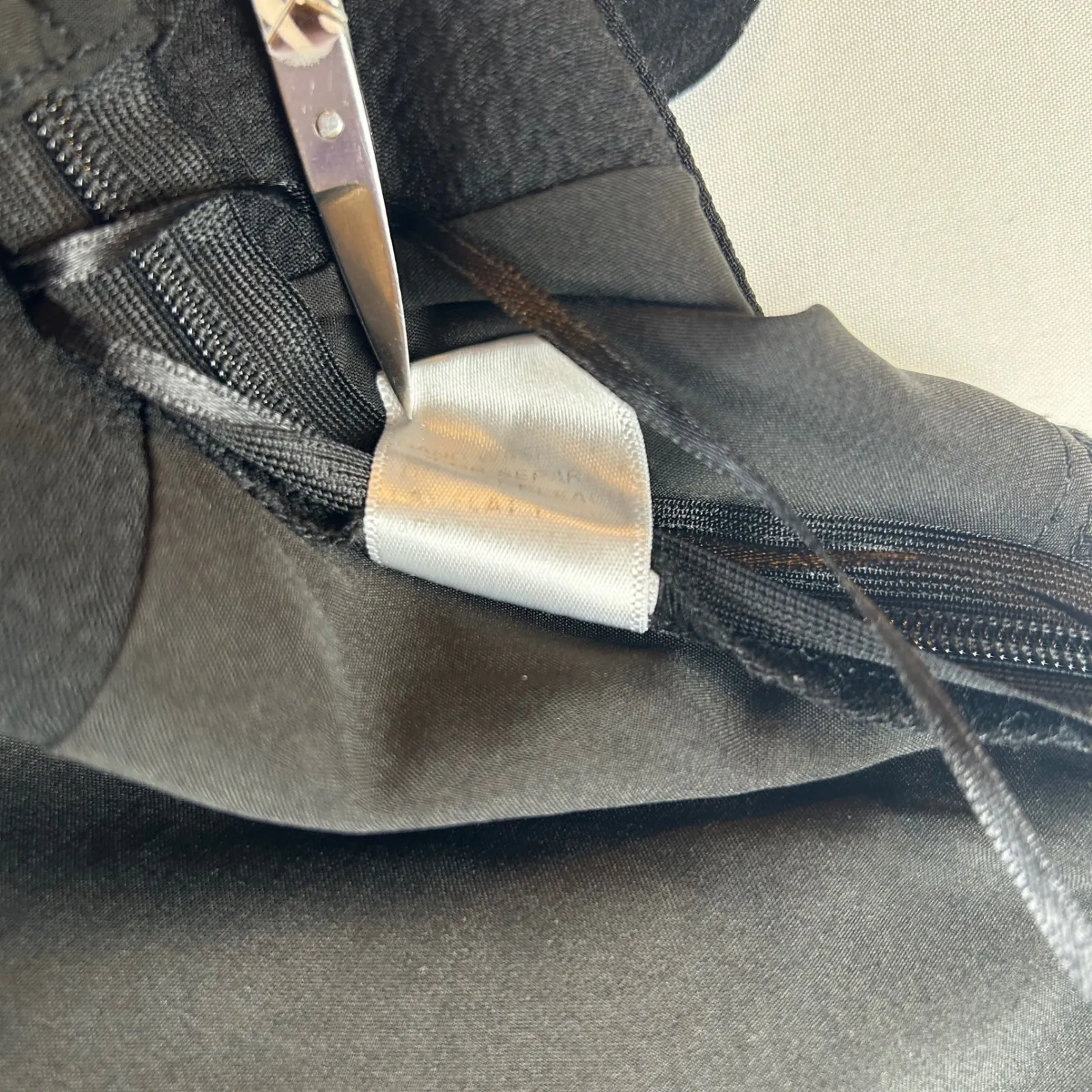 LE LIS COLLECTION Black Ruched Drawstring Bandeau Tube Crop Top S - Image 5