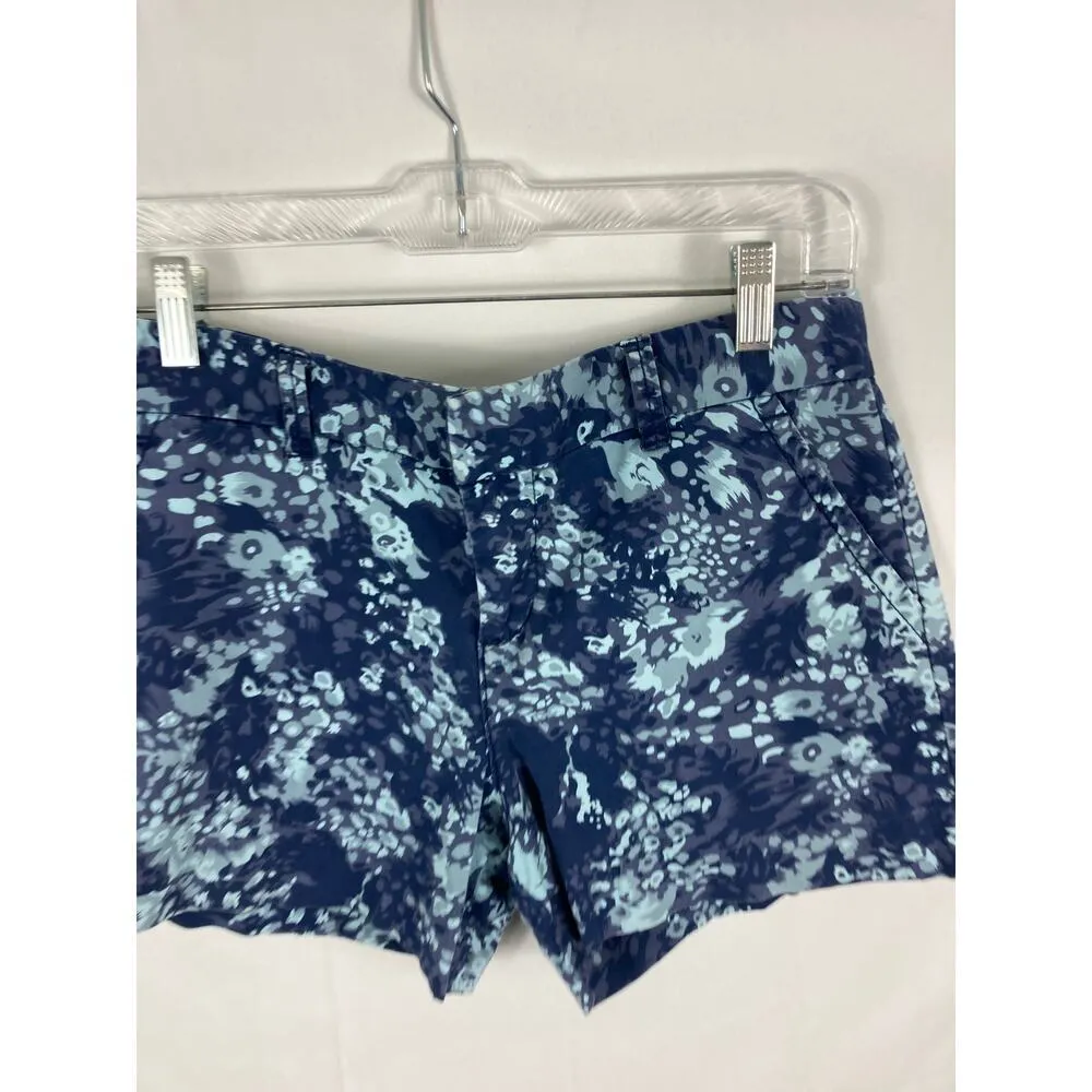Calvin Klein Blue Patterned Shorts Size 4 - Image 2