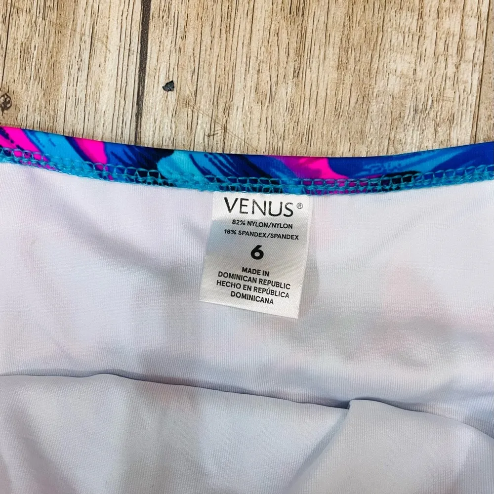 NWT Venus Tahiti sweetie swimsuit bottoms size 6 Hawaiian blue pink - Image 3