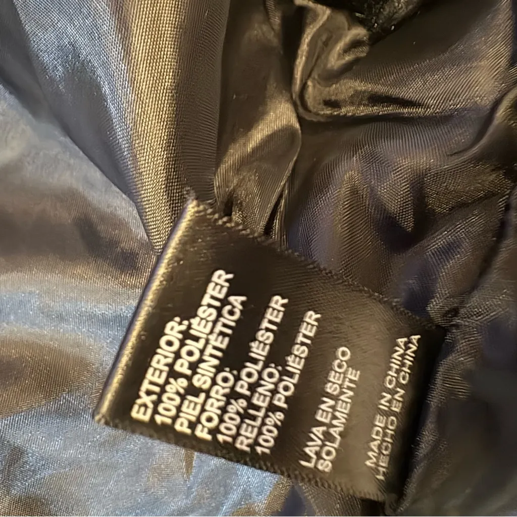 Ambiance Outwear faux fur teddy bear women's jacket size S Black - Image 9