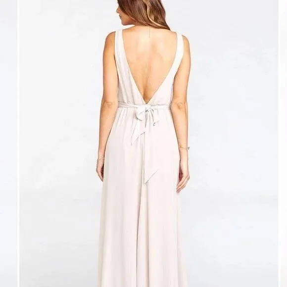 NWT Show Me Your Mumu Weddings Ivory Maxi Dress‎ Sleeveless Bridesmaid Gown XS - Image 2