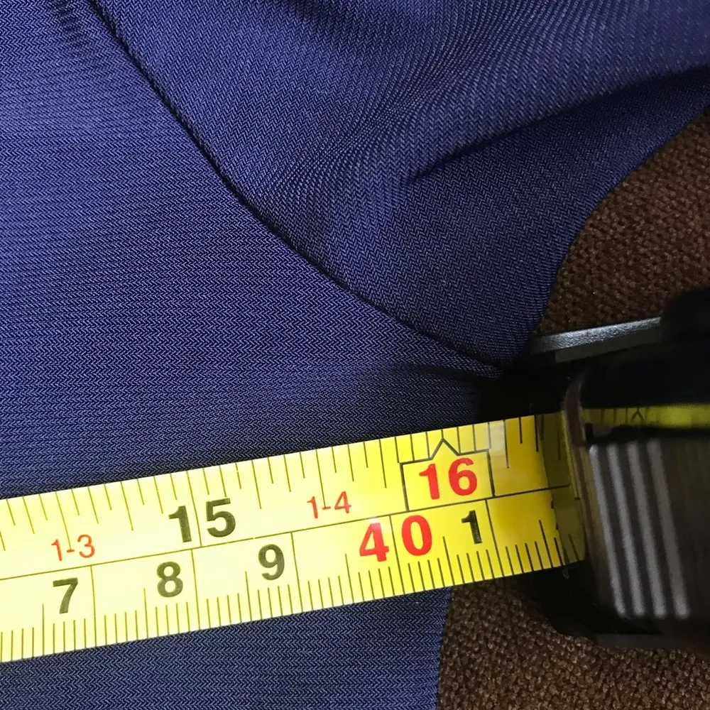 Last Tango TRUE NAVY BLUE Double V SWING TUNIC Stretch Top SZ. S - Image 11