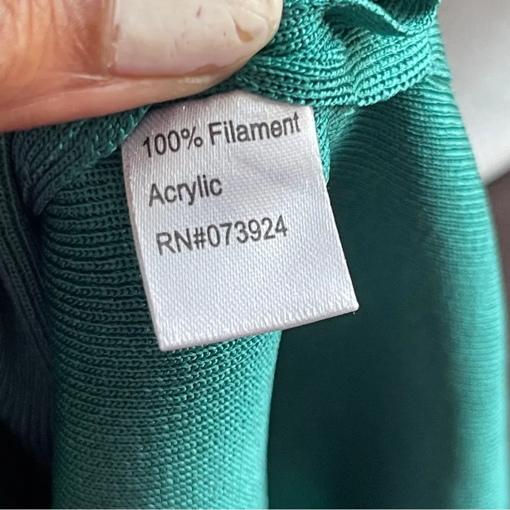 MING WANG | Forest Green Sleeveless Top Sz 3X - Image 7