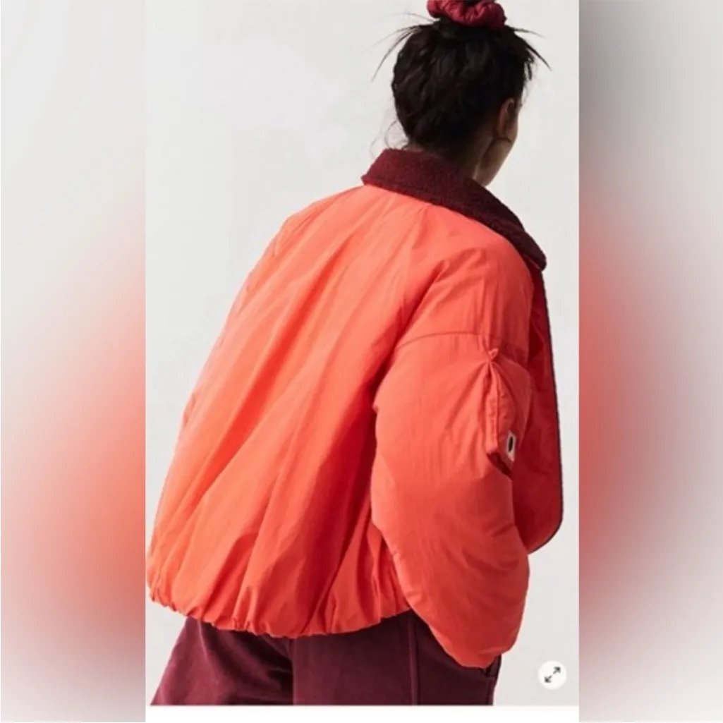 Free People FP Movement Outpost Bomber Puffer Jacket Size S - Image 3