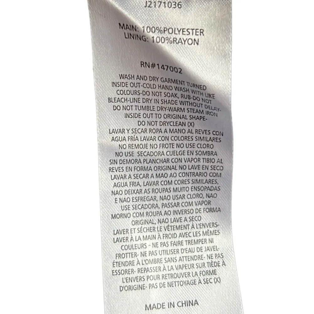 TJD Off the Shoulder Blue Floral Print Peasant Top Size Small - Image 7