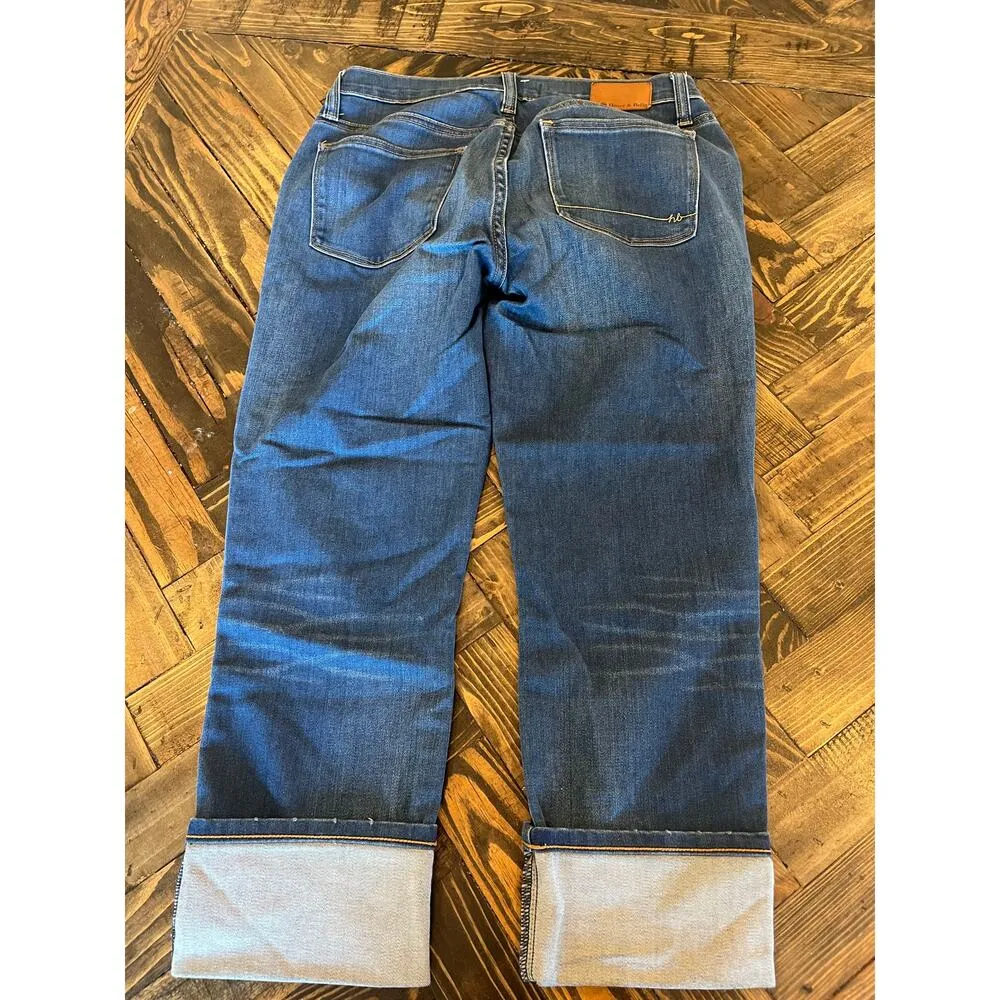 Henry & Belle Jeans Capri Women 29 Stretchy Comfy Casual Spring Summer Vacation Blue - Image 3