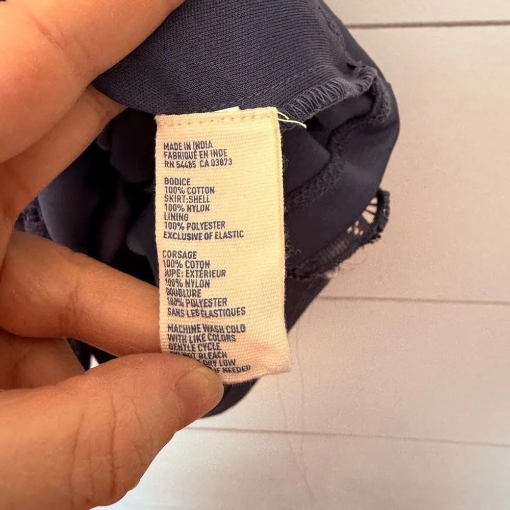 American Eagle Women’s Large Blue Babydoll Lace Y2K 2000s Dress - Image 5