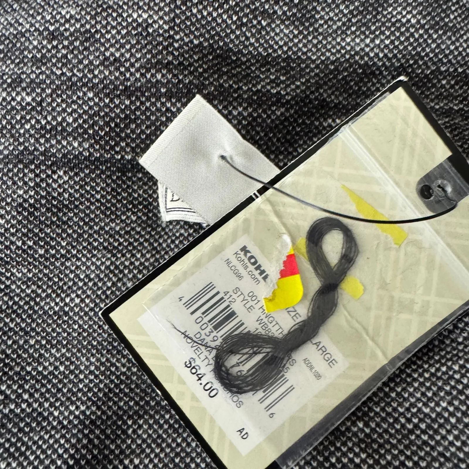 Dana Buchman Women's Black Houndstooth Trim Open Front Cardigan Sweater XXL NWT - Image 5