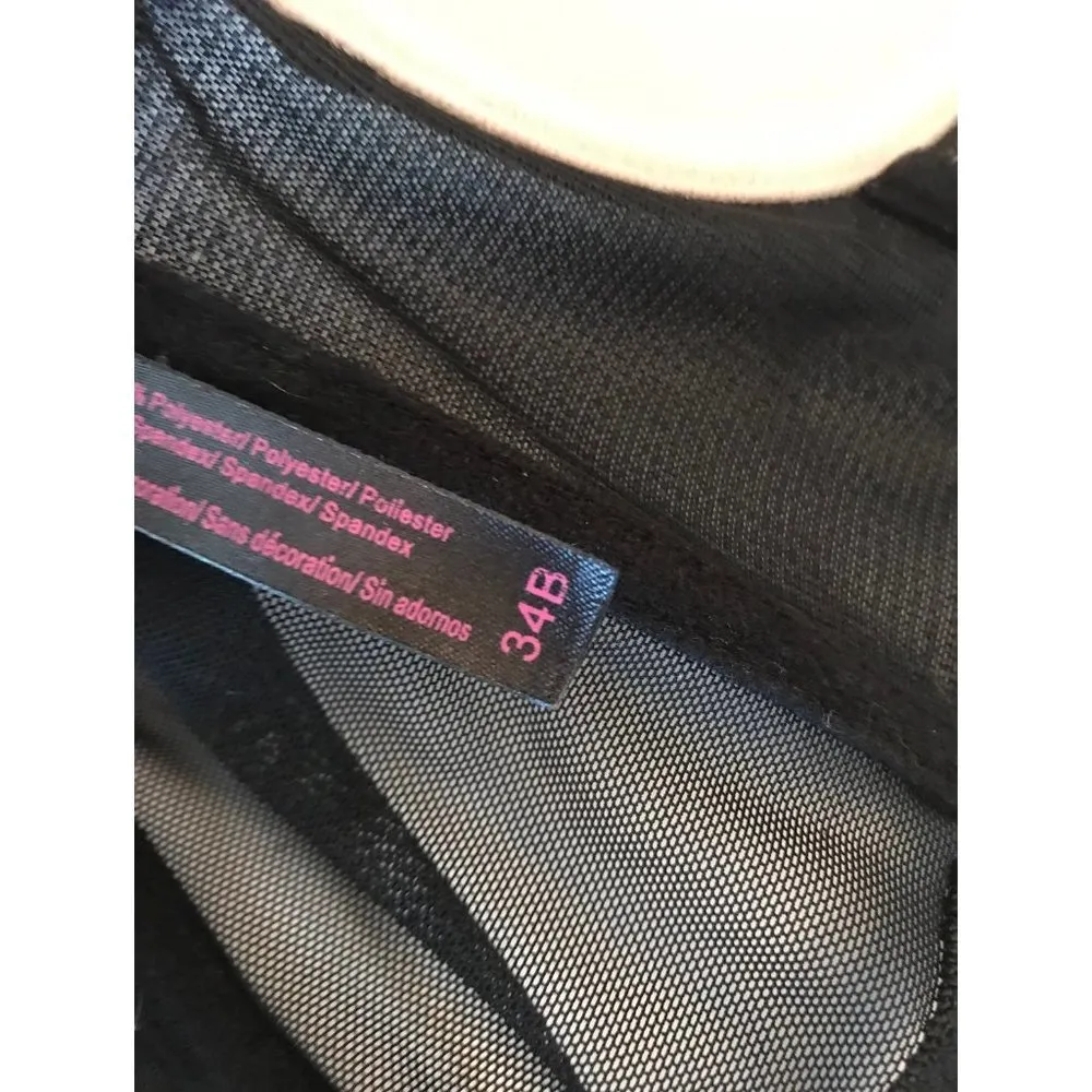 Black fuchsia lace adjustable or removable straps bra Size undefined - Image 11