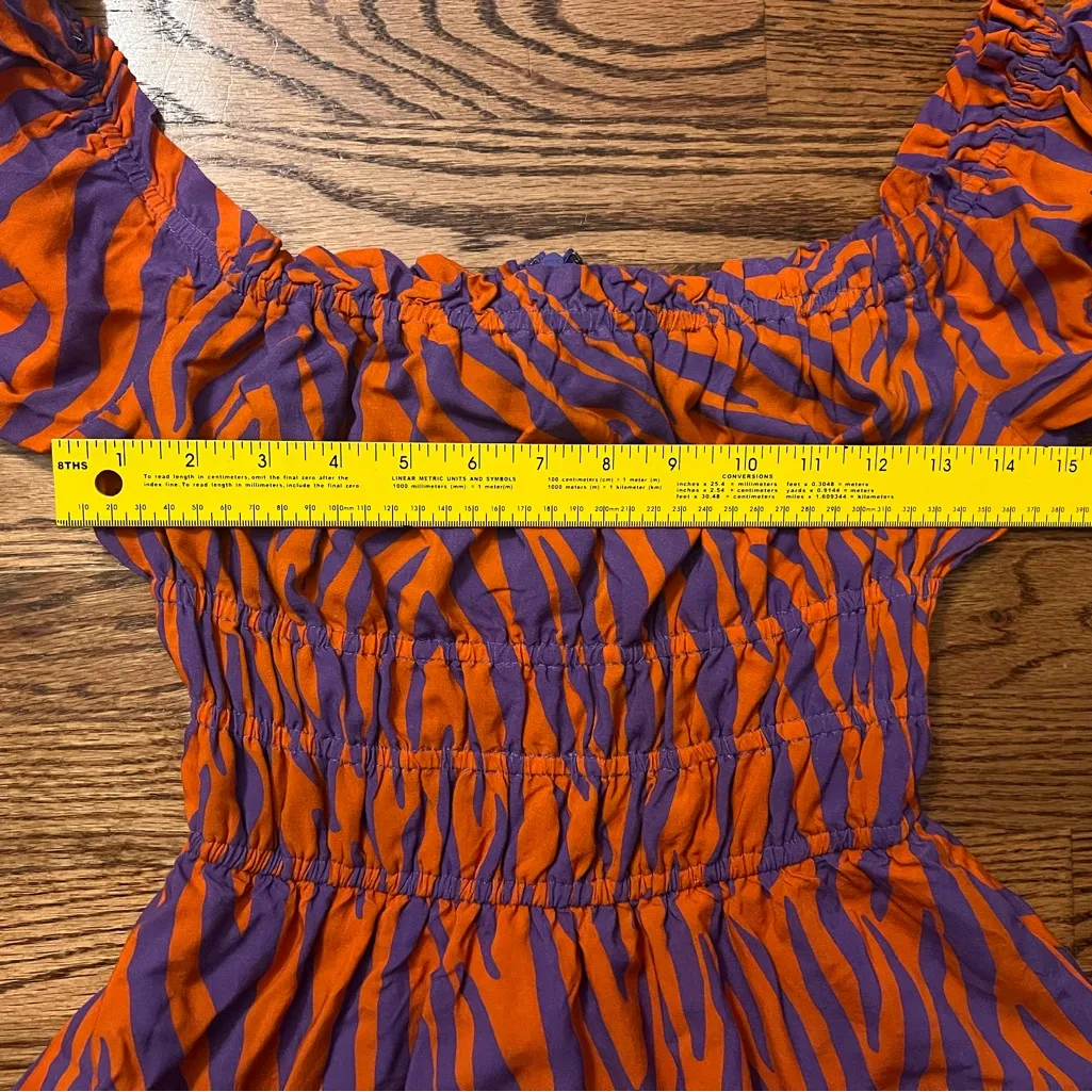 Hutch Palmer Dress – Orange Multi - Size Small - Image 10