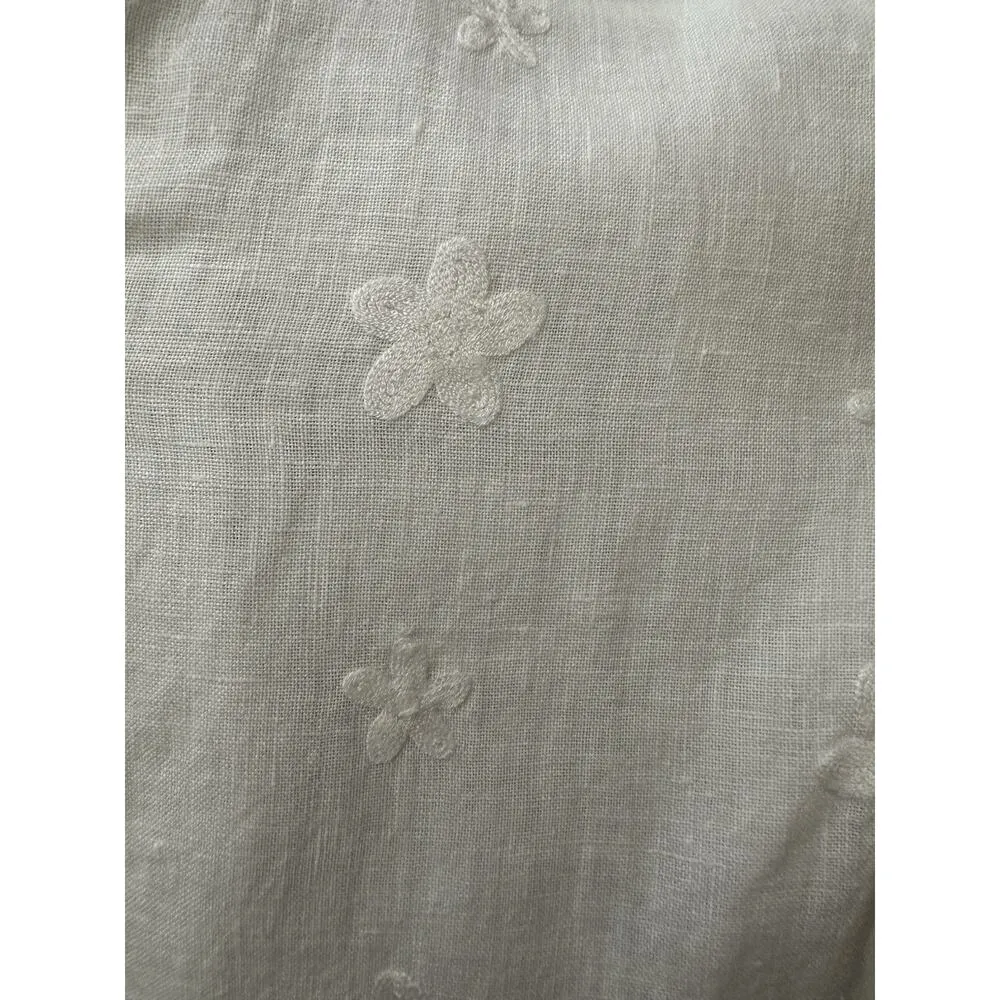 ROSEMARINE Made In Italy 100%Linen Daisy Embroidery Cover - Image 6