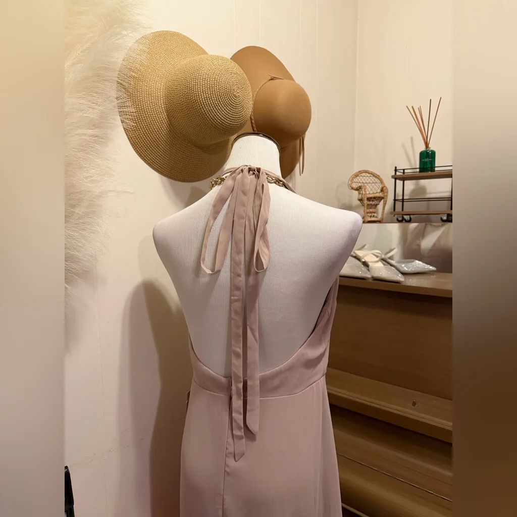 Birdy Grey MONI Convertible Dress Chiffon Taupe Large NEW NWT BRIDESMAID WEDDING - Image 8