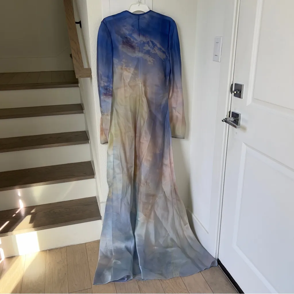 NWT Zimmermann Tama Bias Long Sleeve Slip Maxi Dress in Vanilla Sky Sz 10 - Image 6