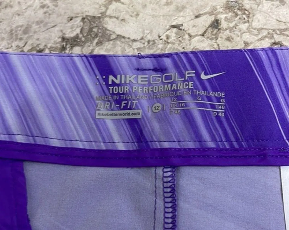 NIKE Golf Purple Speed Striped Skirt Size 12 - Image 10