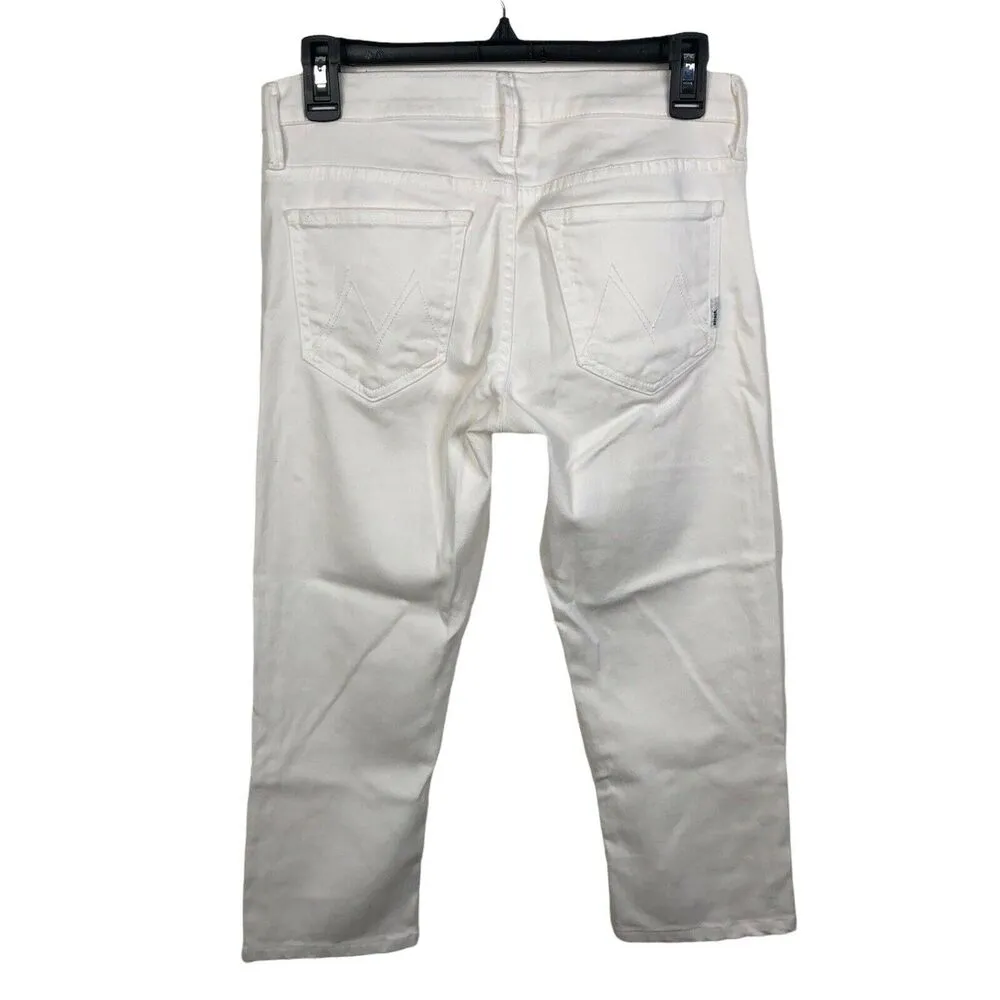 MOTHER Jeans The Runaway Cropped in Sleeping Beauty White Women's Size 27 - Image 5