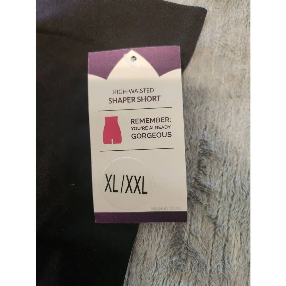 NWT Shapermint Empetua High Waisted Black Shaper Shorts XL XXL - Image 2