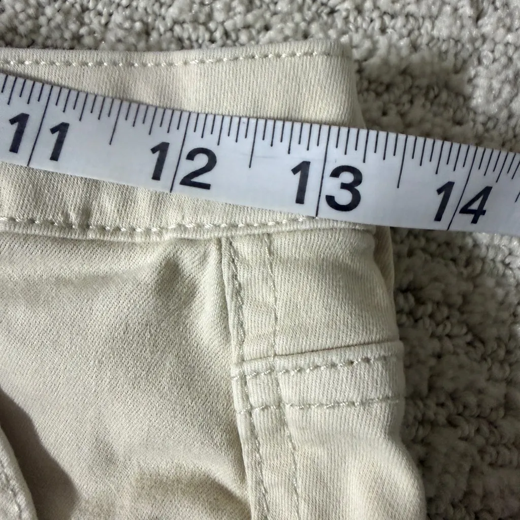 BP Light Tan Jean Shorts with Distressed Hem - Image 4