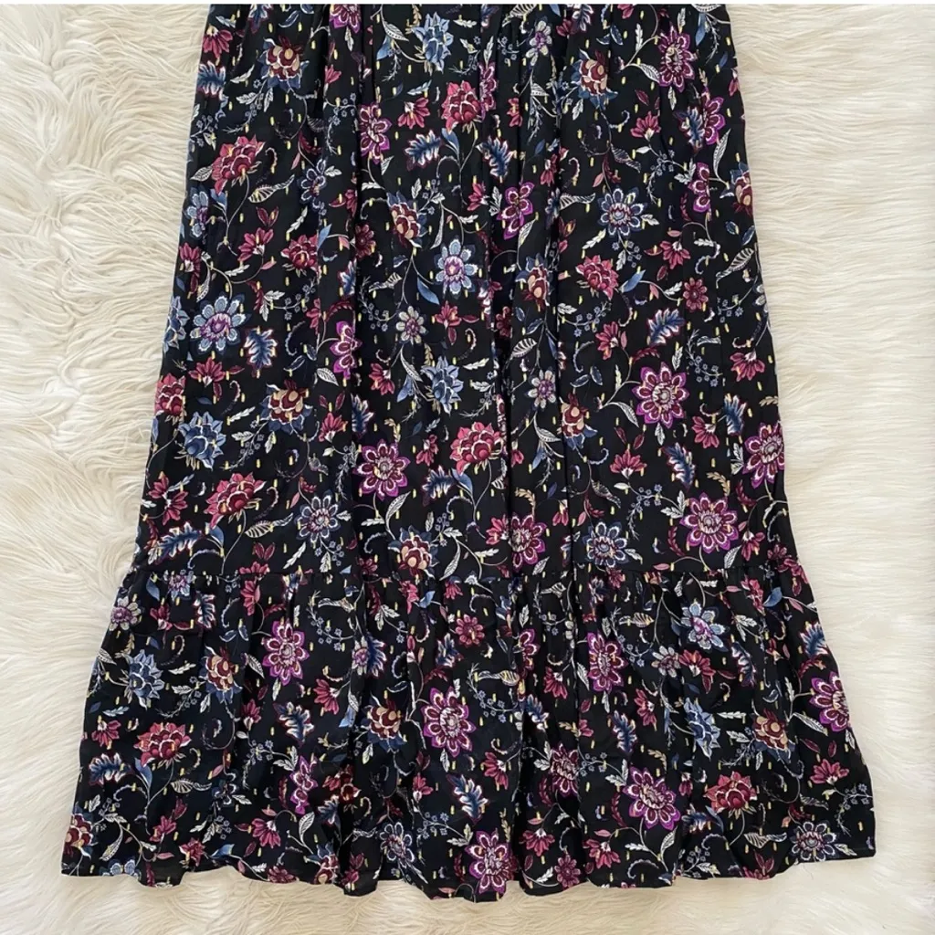 Lane Bryant Bubble-Sleeve Tie-Neck Tiered Midi Dress 20 - Image 9