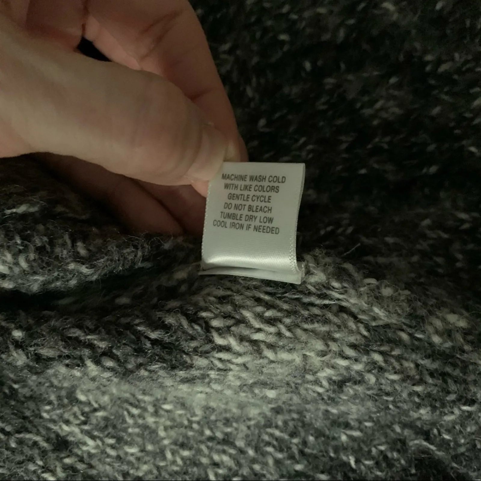 Dress Barn M Wool Blend Cardigan Open Front Ombré - Image 3