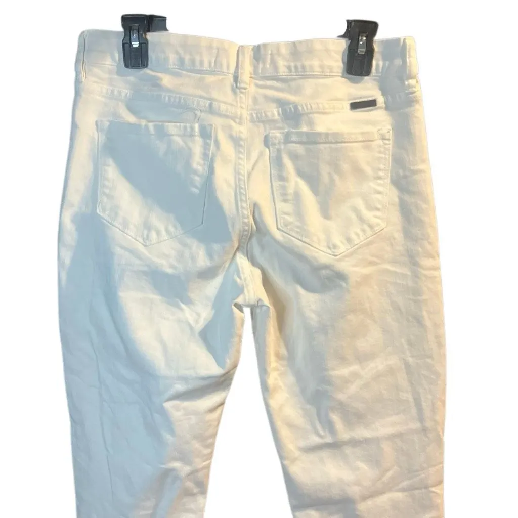 Kancan Paige High Rise Ankle Skinny White Jeans Non Ripped 11/29 #761 - Image 9