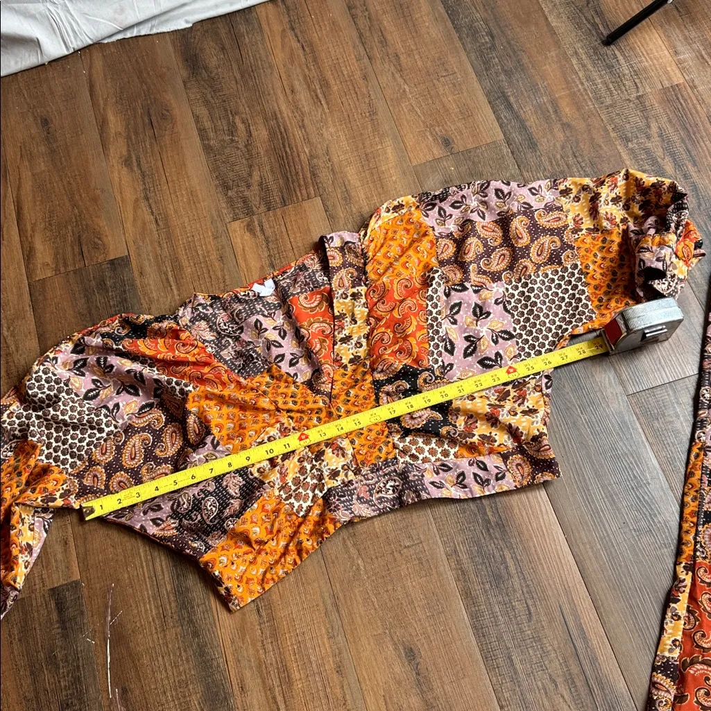 Truth Multicolor Patchwork Design Orange Size 2X - Image 11