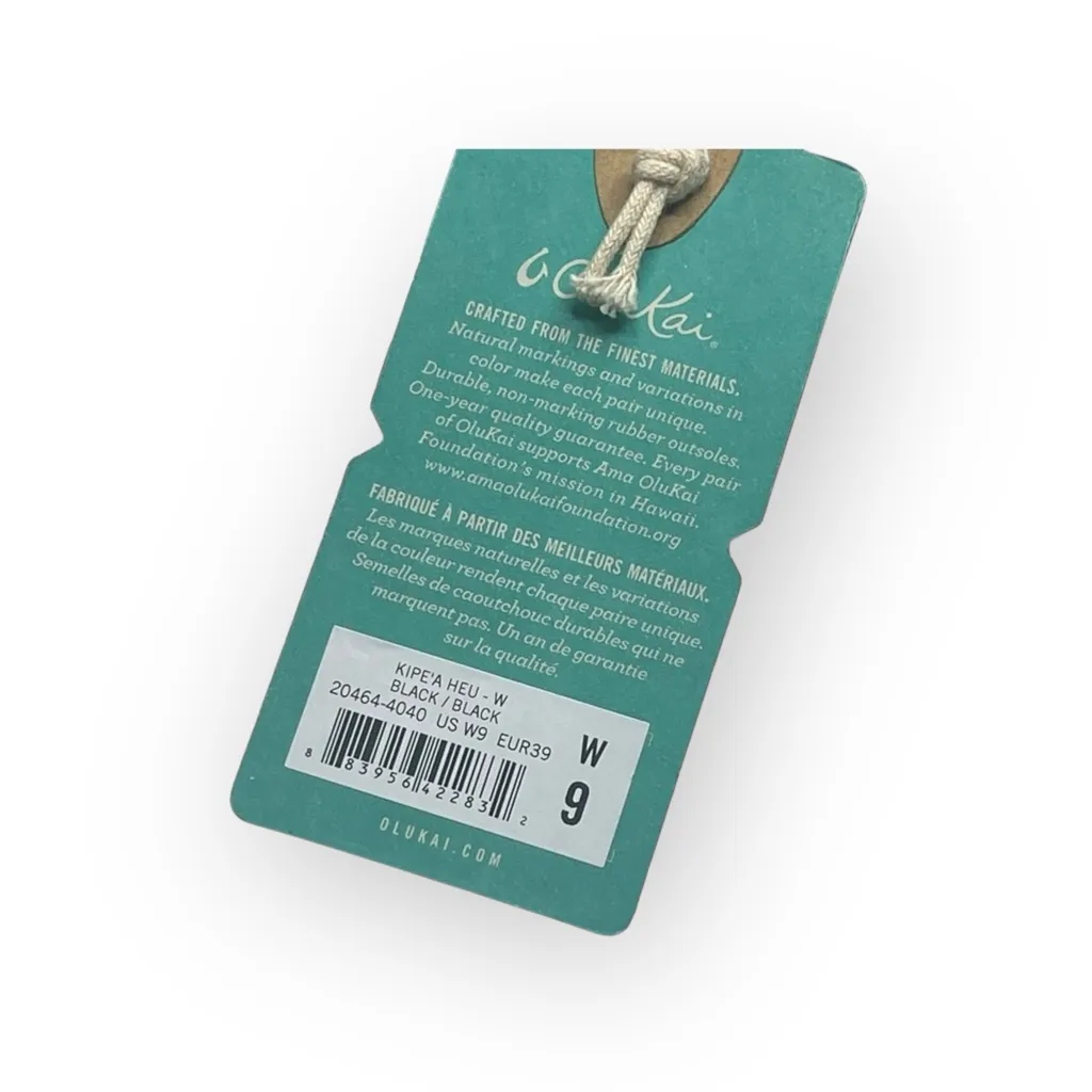 new Olukai ʊ Shearling Fur Outdoor Slipper Thong Sandals ʊ Black 9M ʊ in Box ʊ Size 9 - Image 13